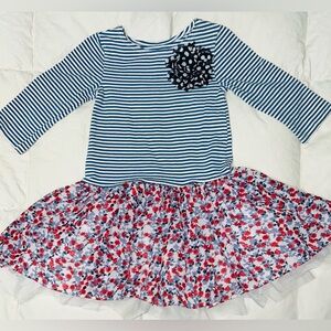 Marmelleta dress with full skirt and tulle underskirt sz 5 EUC smoke free home